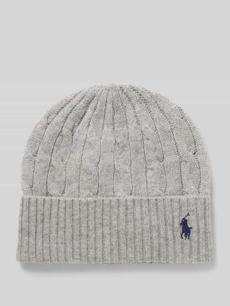 Polo Ralph Lauren Wollen muts met labelstitching