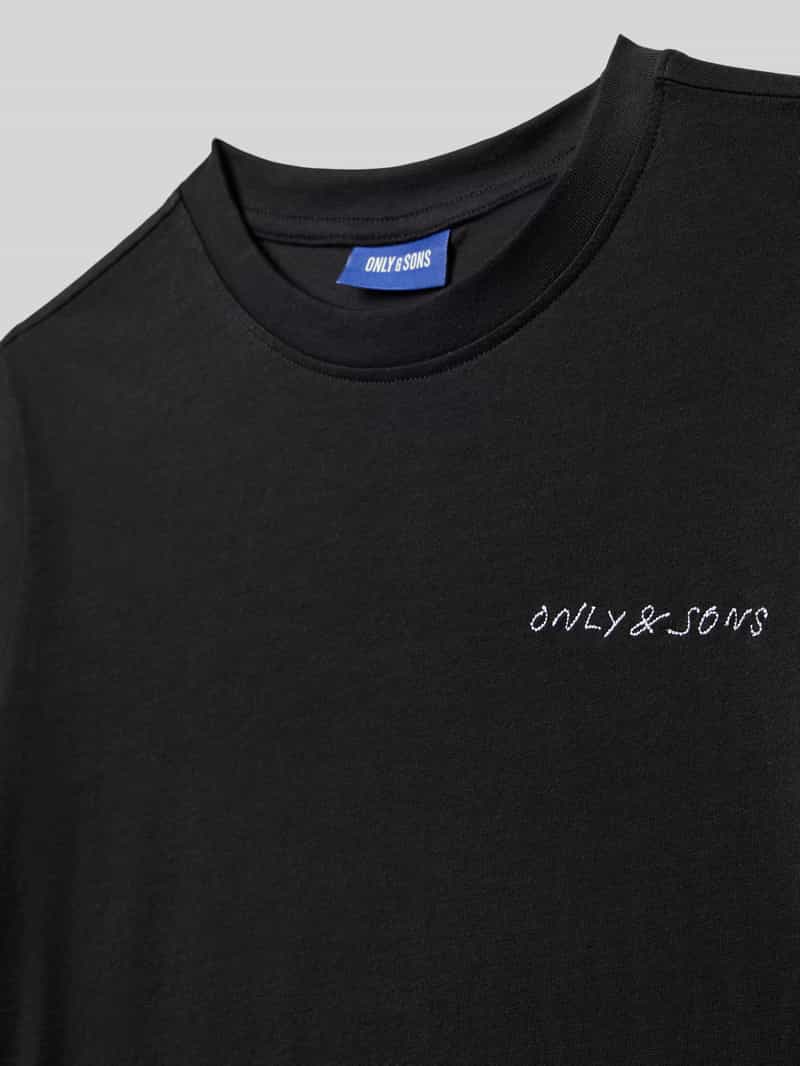 Only & Sons Regular fit T-shirt van puur katoen