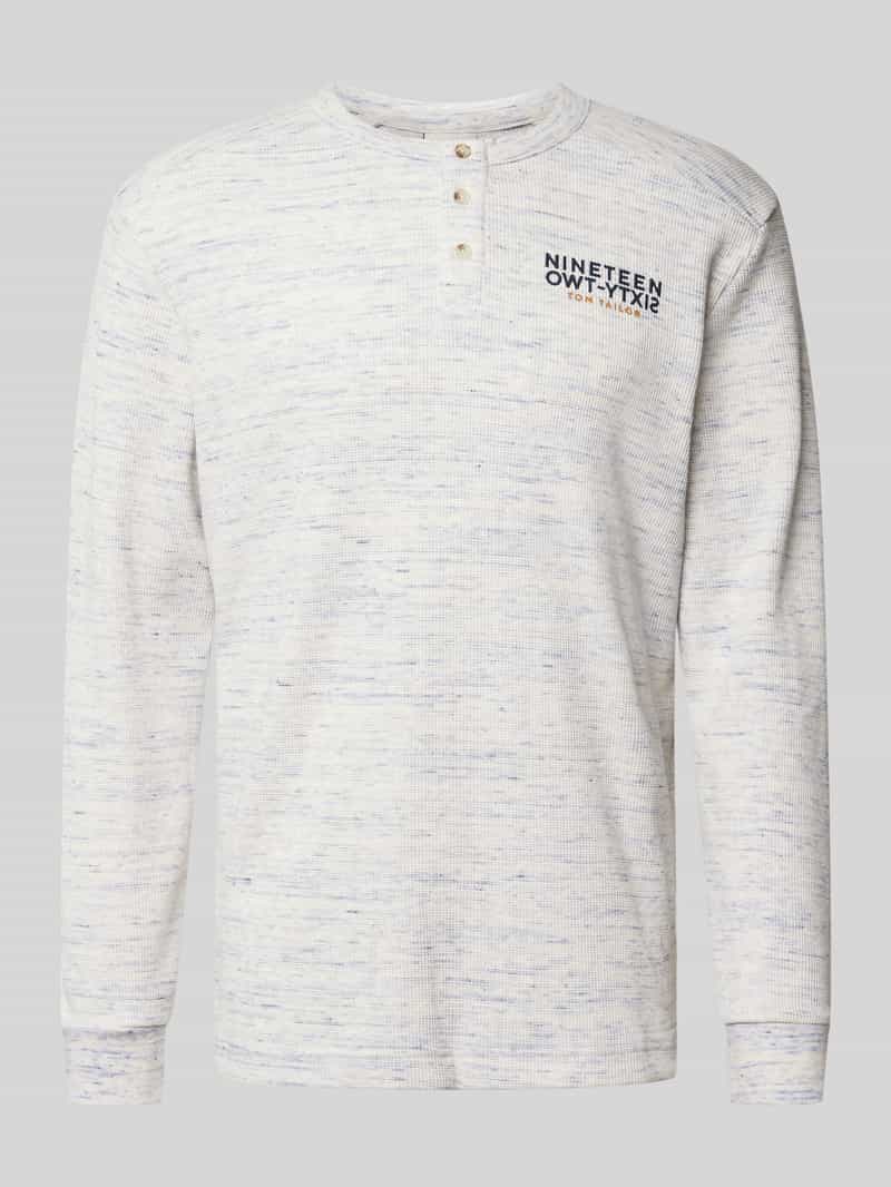 Tom Tailor Regular fit shirt met lange mouwen en katoen