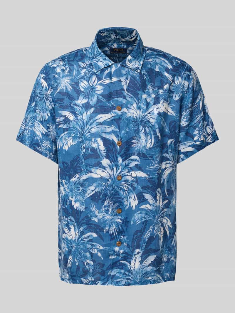 Polo Ralph Lauren Classic fit linnen overhemd met 1 2-mouwen