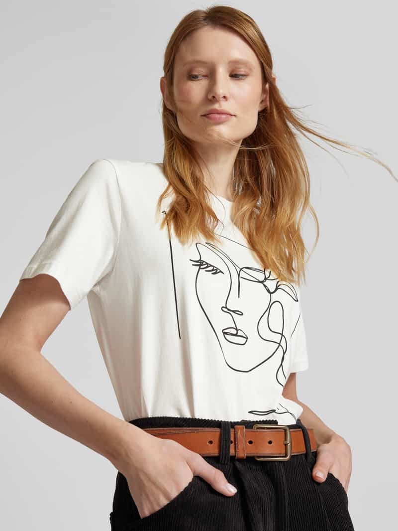 Vila T-shirt met motiefprint model 'SYBILLA'