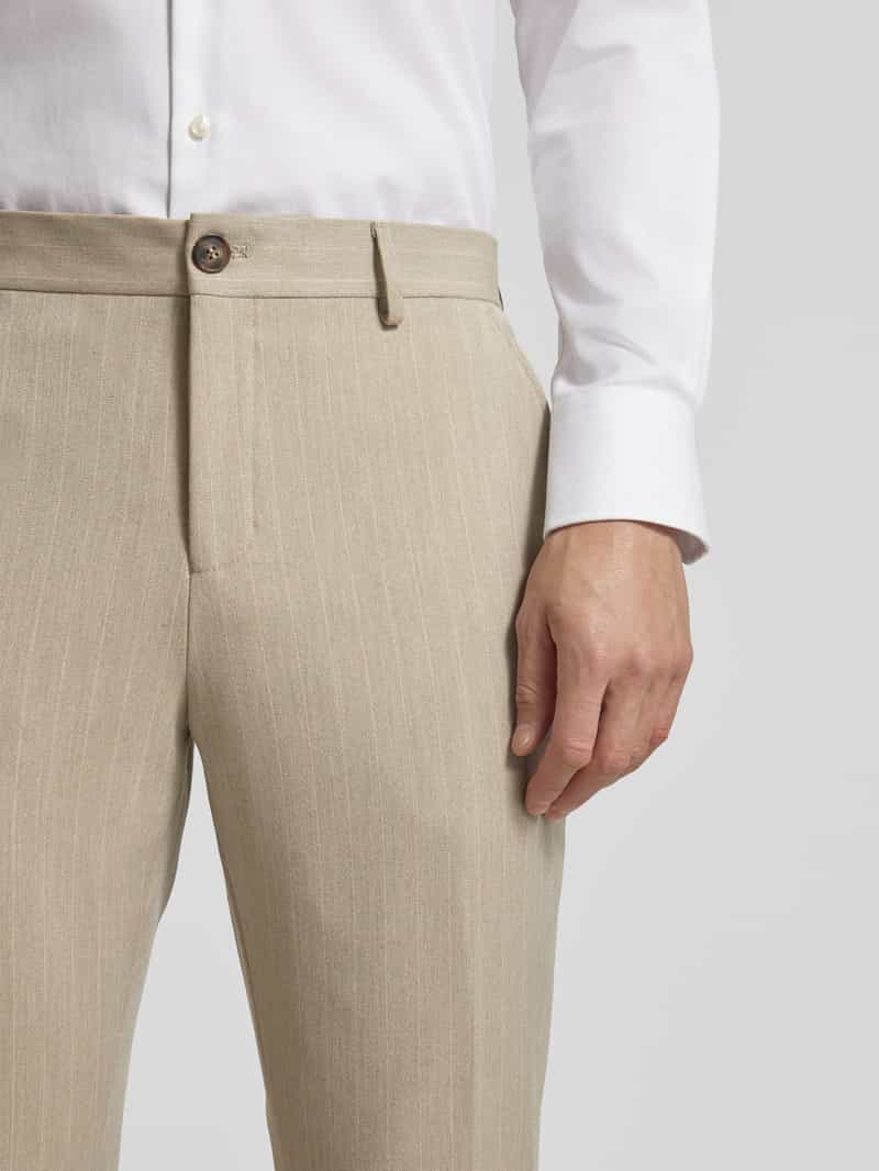 Selected Homme Slim fit pantalon met streepmotief model 'PETER'