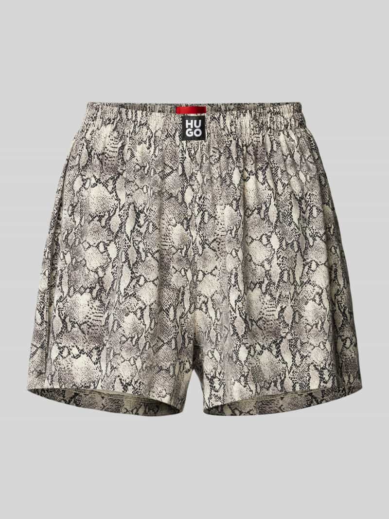 HUGO Regular fit korte pyjamabroek met elastische band model 'NIKA'