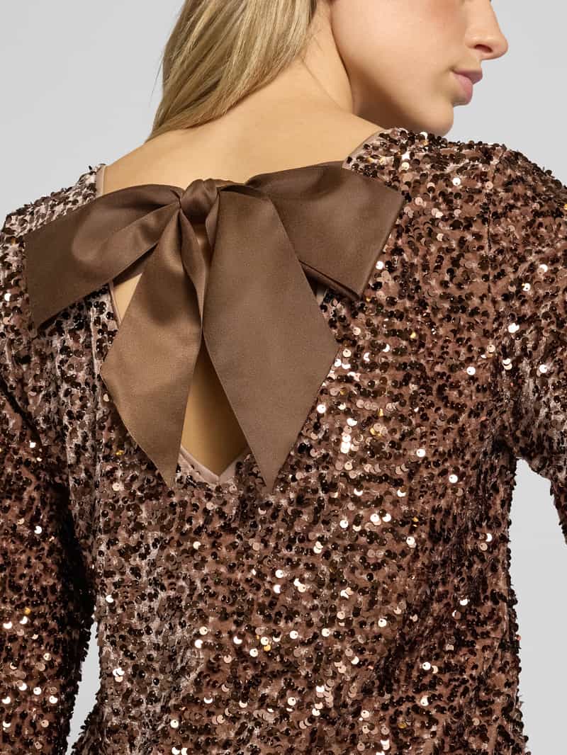 Only Regular fit shirt met lange mouwen met pailletten model 'CONFIDENCE'