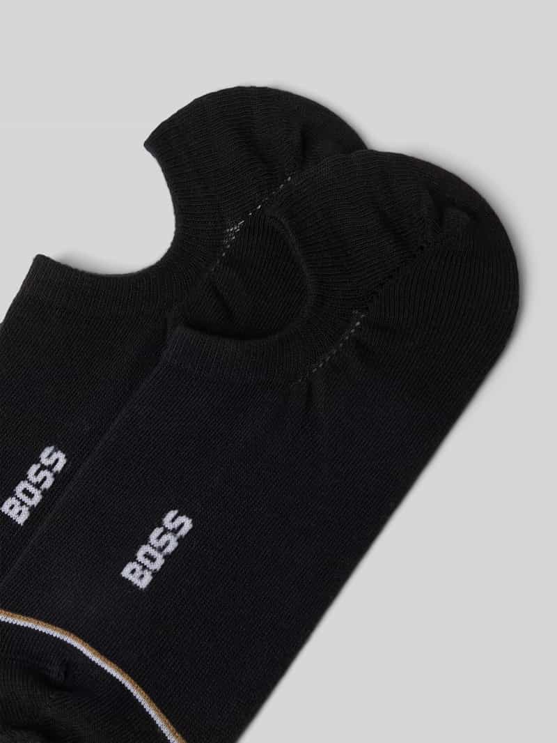 Boss Kousenvoetjes met labelprint in een set van 2 paar