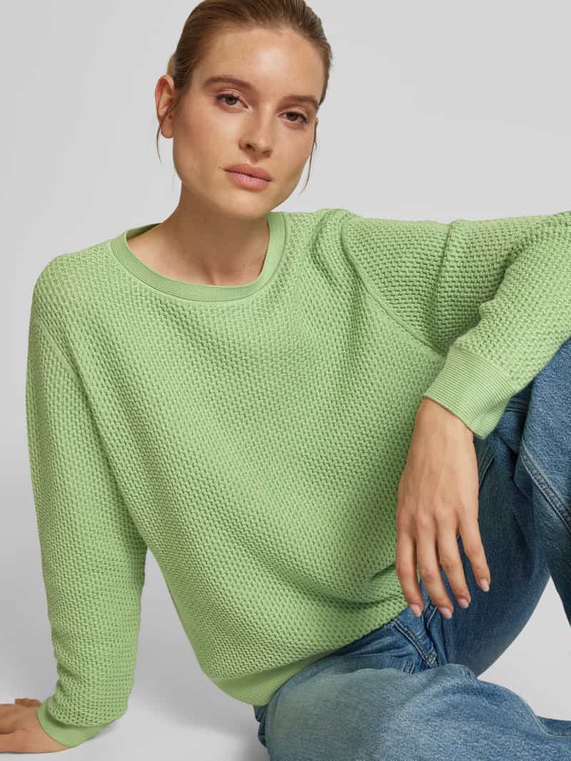 Tom Tailor Regular fit gebreide pullover van zuiver katoen