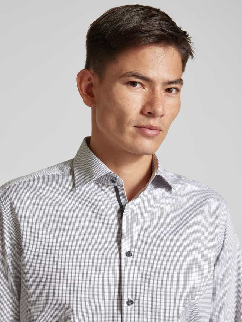 Eterna Modern fit zakelijk overhemd met kentkraag