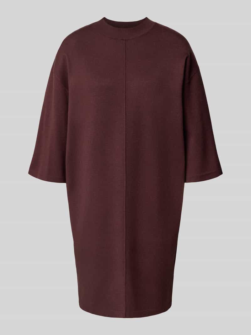 Opus Knielange gebreide jurk met 1 2-mouwen model 'Wanalo'