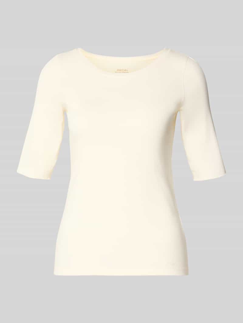 T-shirt met ronde hals en 1/2-mouwen