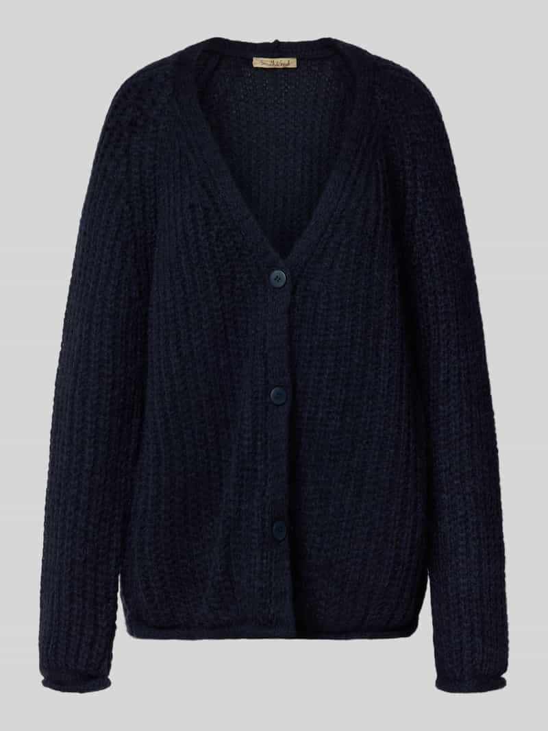 Smith and Soul Oversized gebreid cardigan met V-hals model 'HAIRY'