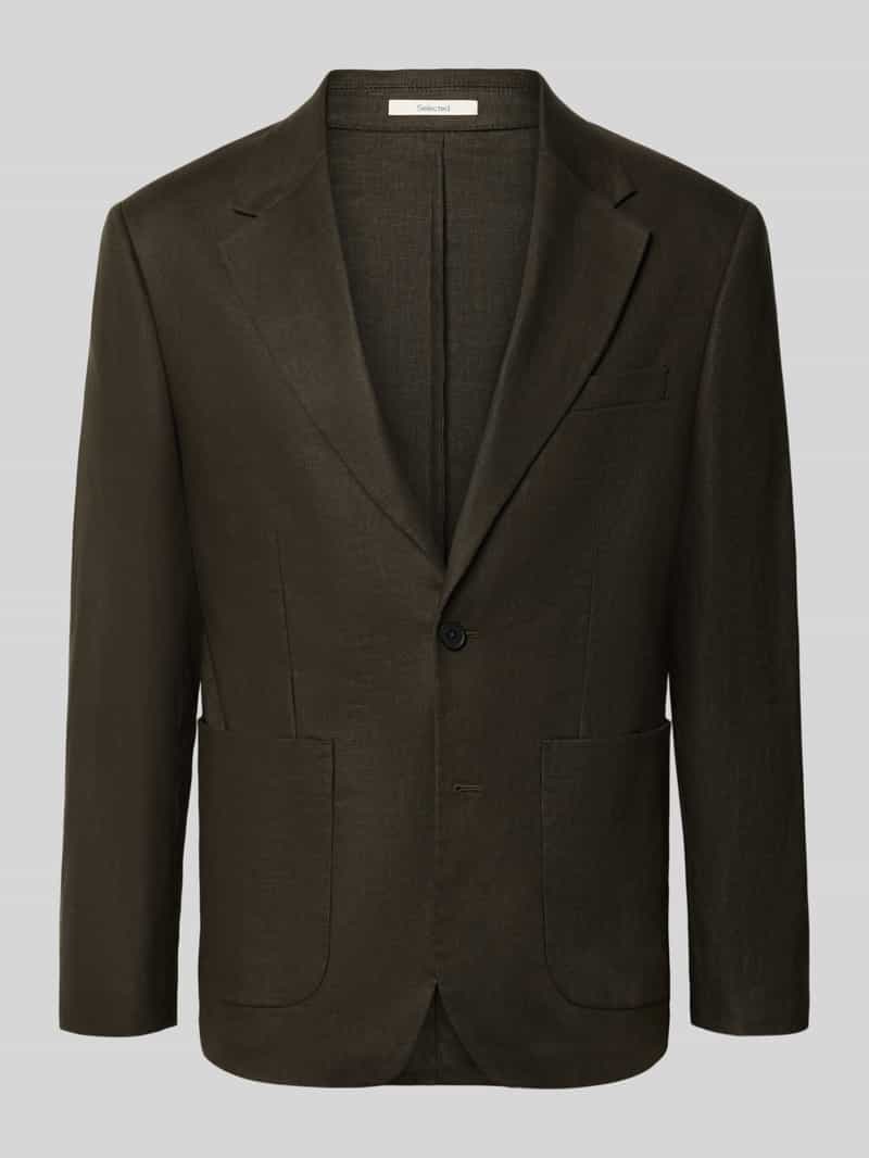 Regular fit colbert van puur linnen model 'BAILEY'