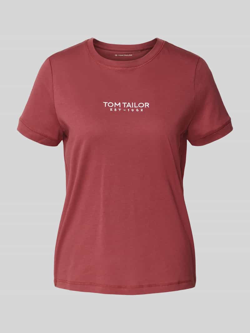 Tom Tailor Regular fit T-shirt van puur katoen