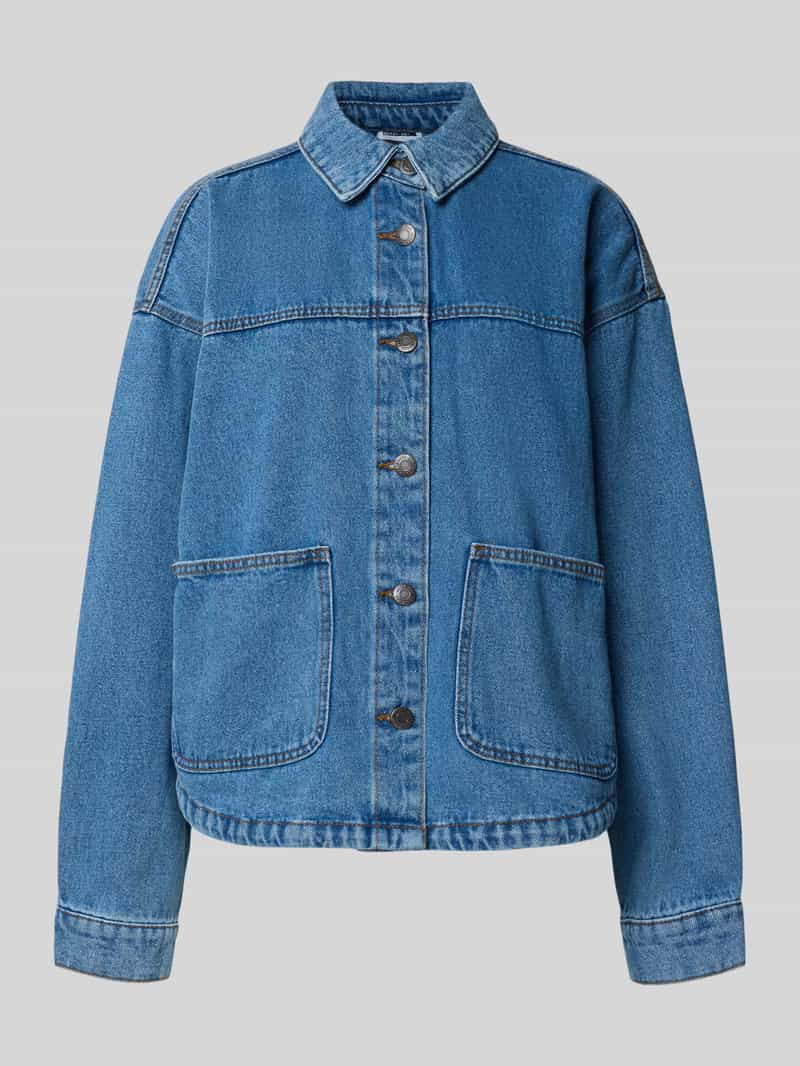 Noisy May Regular fit jeansoverhemd met opgestikte zakken model 'KETTIE'