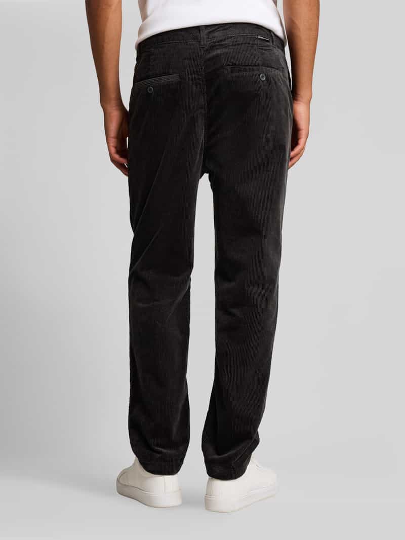 Tom Tailor Denim Regular waist corduroy broek van puur katoen