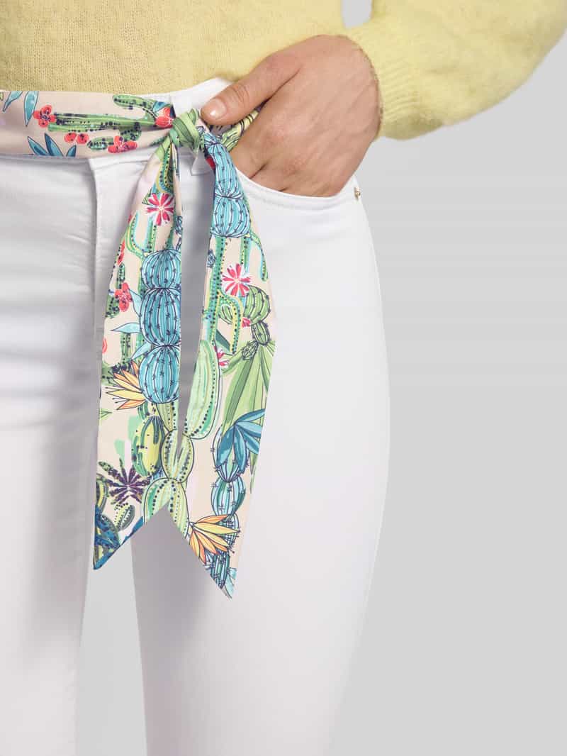 Marc Cain Jeans met stoffen riem