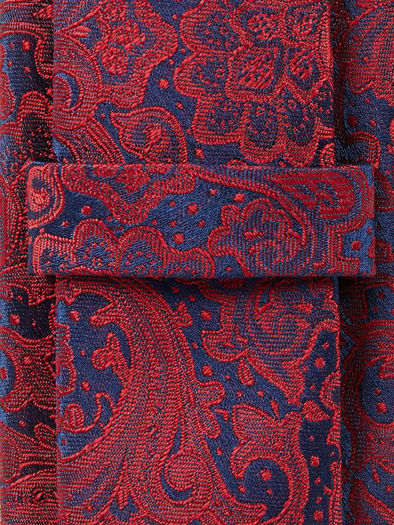 Monti Zijden stropdas met paisleymotief