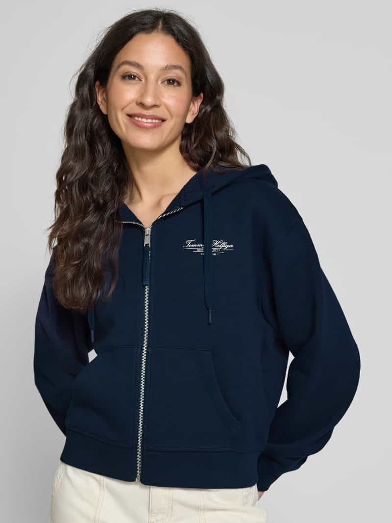 Tommy Hilfiger Regular fit sweatjack van puur katoen