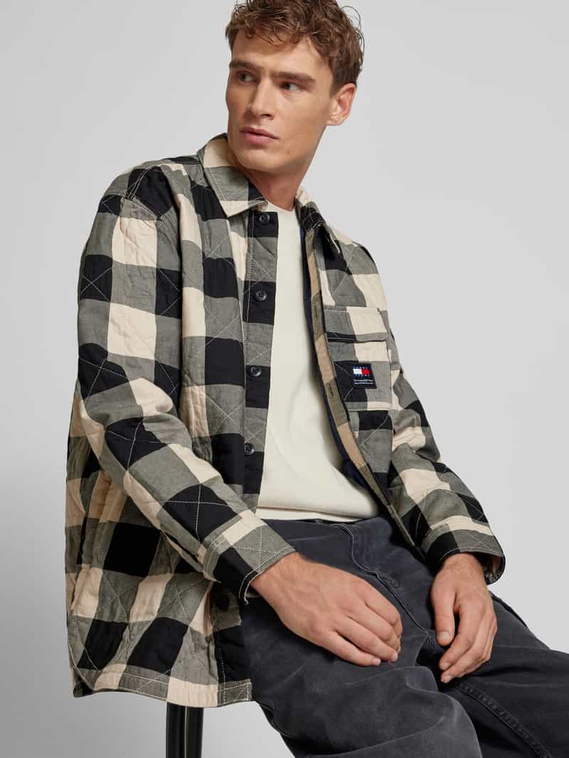 Tommy Jeans Regular fit overhemdjack met knoopsluiting model 'CHECK'