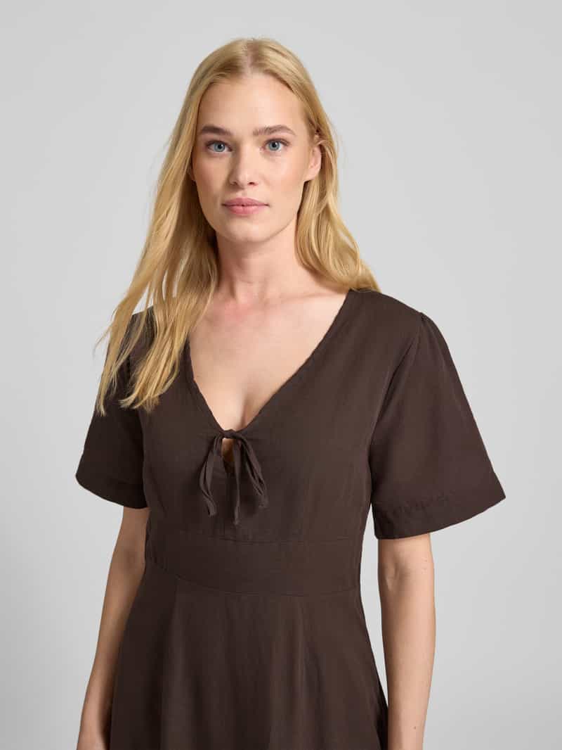 NEO NOIR Linnen jurk met 1 2-mouwen model 'Ilsie'