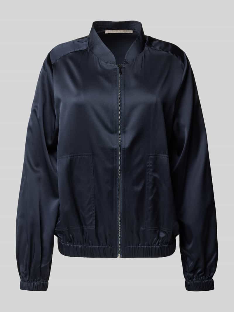(The Mercer) N.Y. Zijden blouson met opgestikte steekzakken