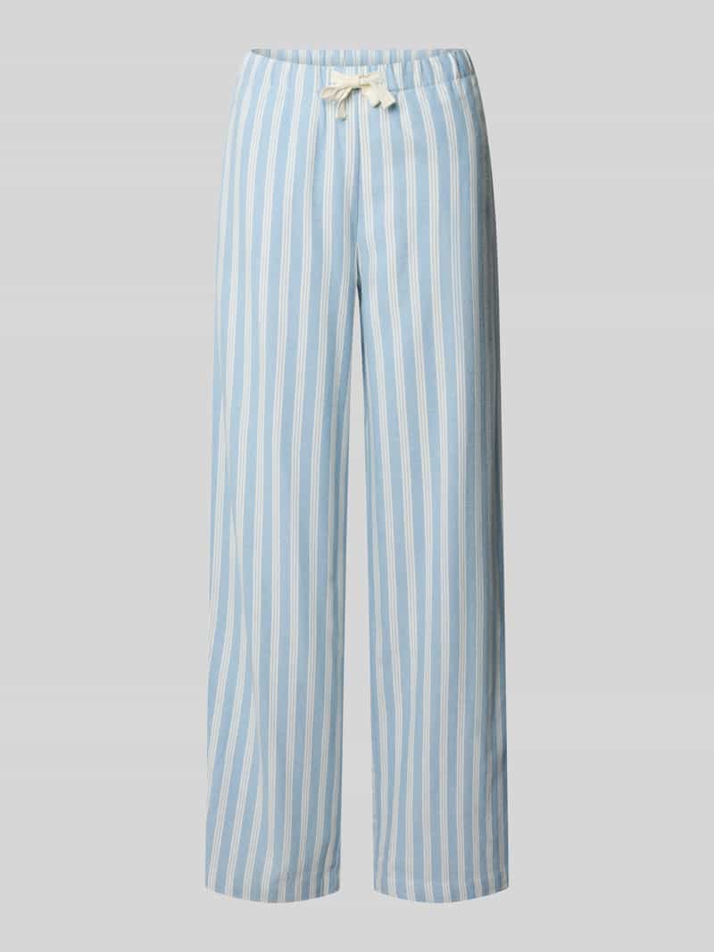 Jake*s Casual Wide leg pyjamabroek met tunnelkoord