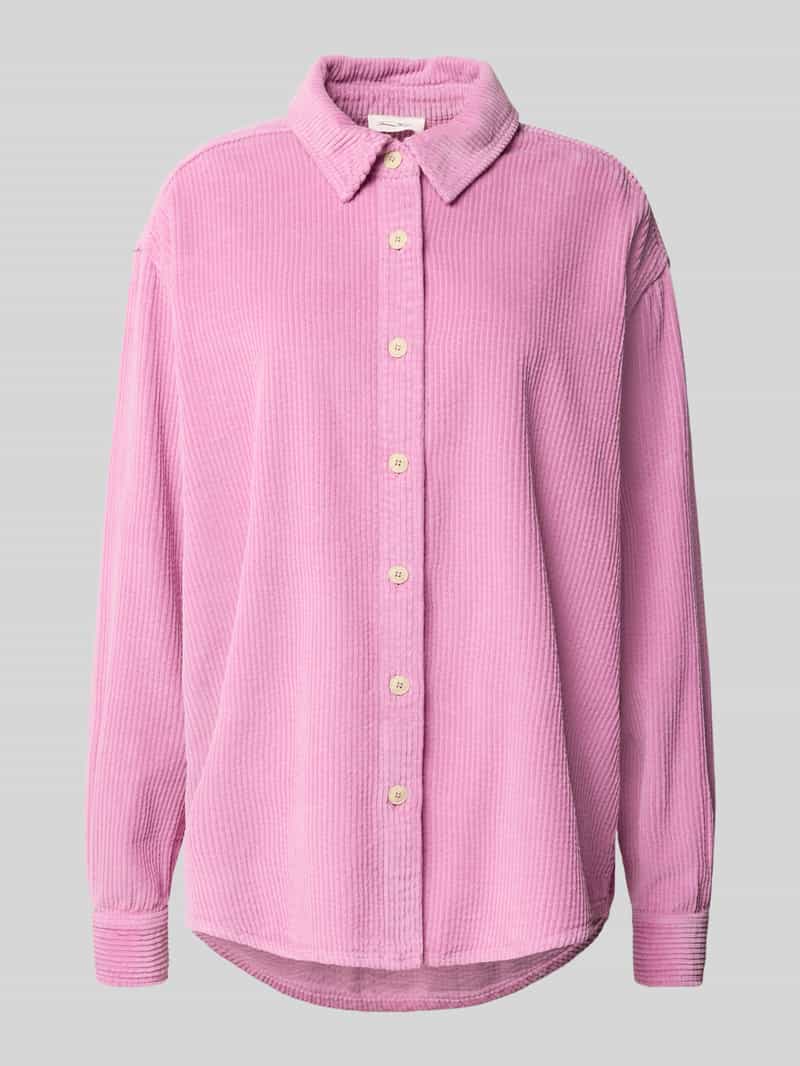 American vintage Relaxed fit overhemdblouse van corduroy model 'PADOW'