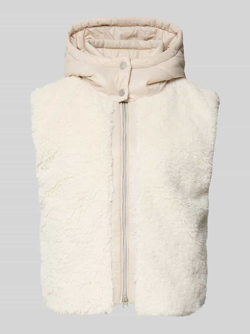 Frieda & Freddies Regular fit gilet met teddybont model 'Yetibabe'