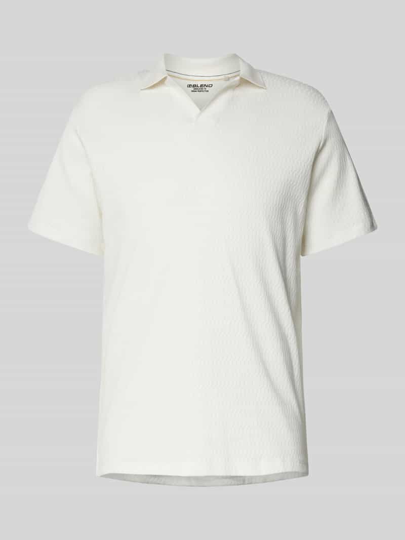 Blend Slim fit poloshirt met structuurmotief
