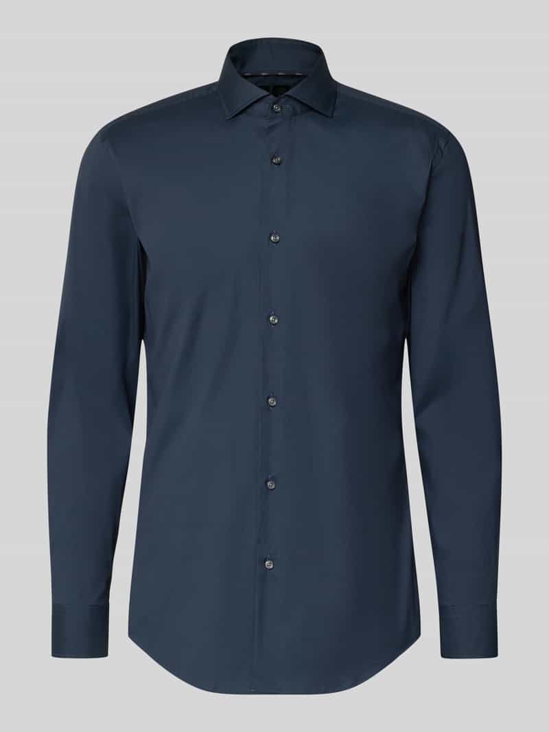 Slim fit zakelijk overhemd met stretch, model 'Hank Hai'