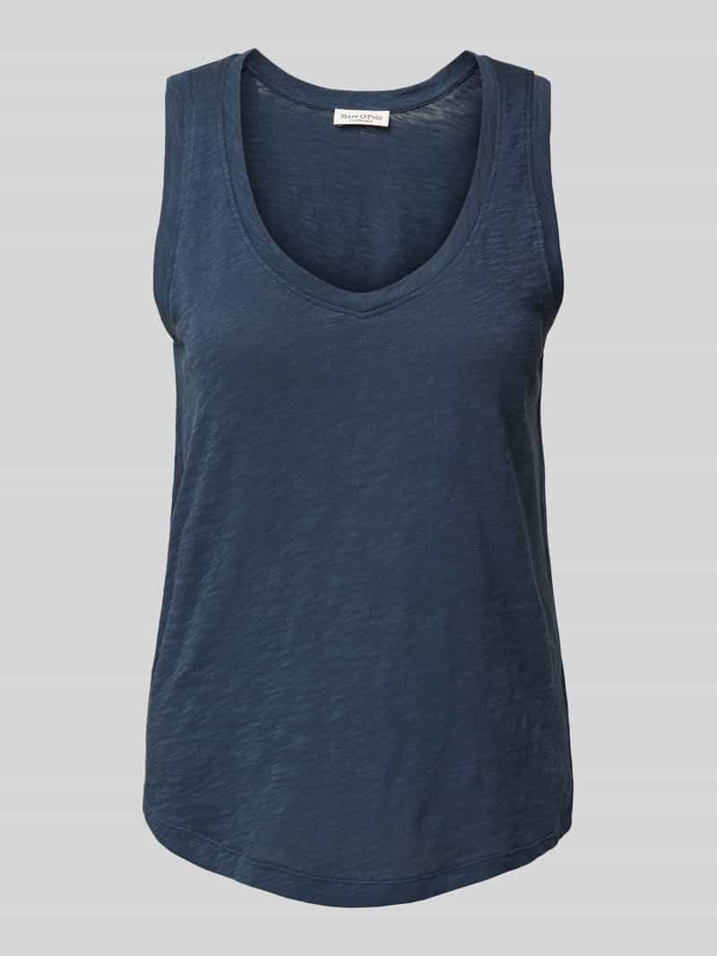 Marc O'Polo Regular fit tanktop van katoenen slubjersey