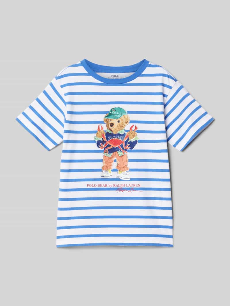 Polo Ralph Lauren Teens T-shirt met motief- en labelprint
