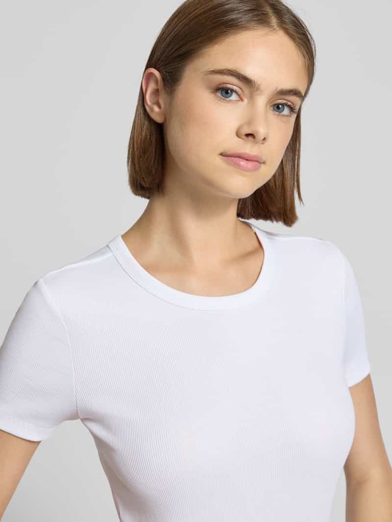 Only Slim fit T-shirt van katoenmix model 'VAL LIFE'