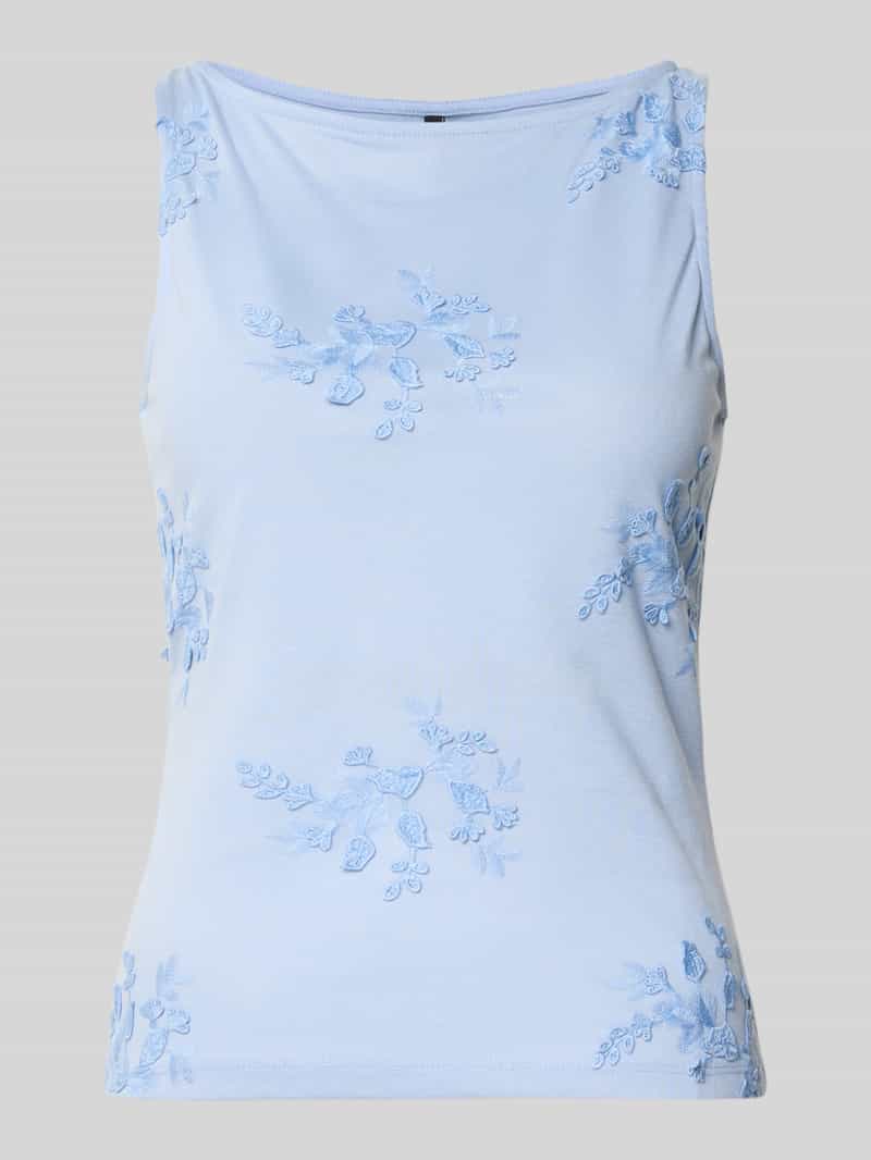 regular fit top met katoen model 'VIVIAN'