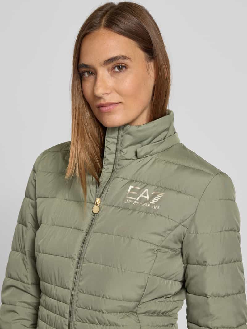 EA7 Emporio Armani Gewatteerd jack met labelprint