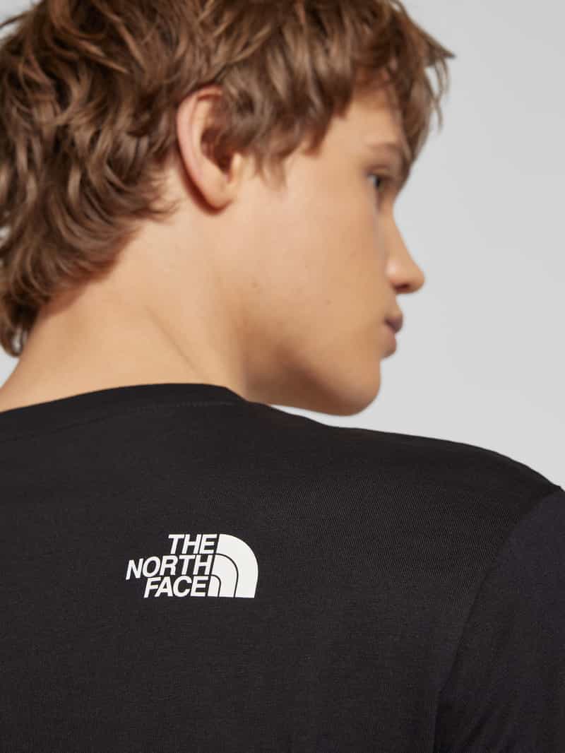 The North Face Shirt met lange mouwen en labelprint