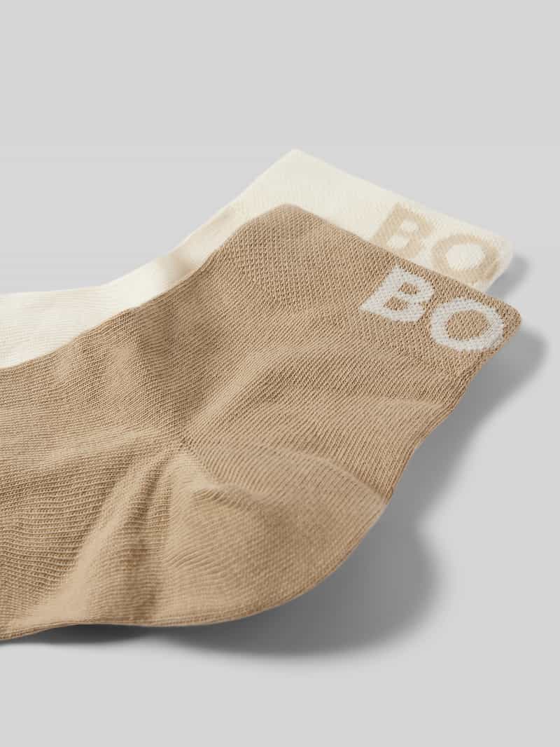 Boss Sokken met labelstitching in een set van 2 paar