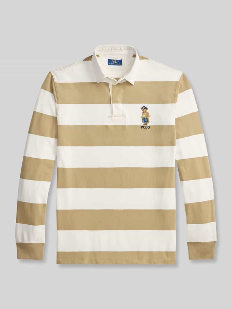 Polo Ralph Lauren relaxed fit poloshirt van mix van katoen en viscose