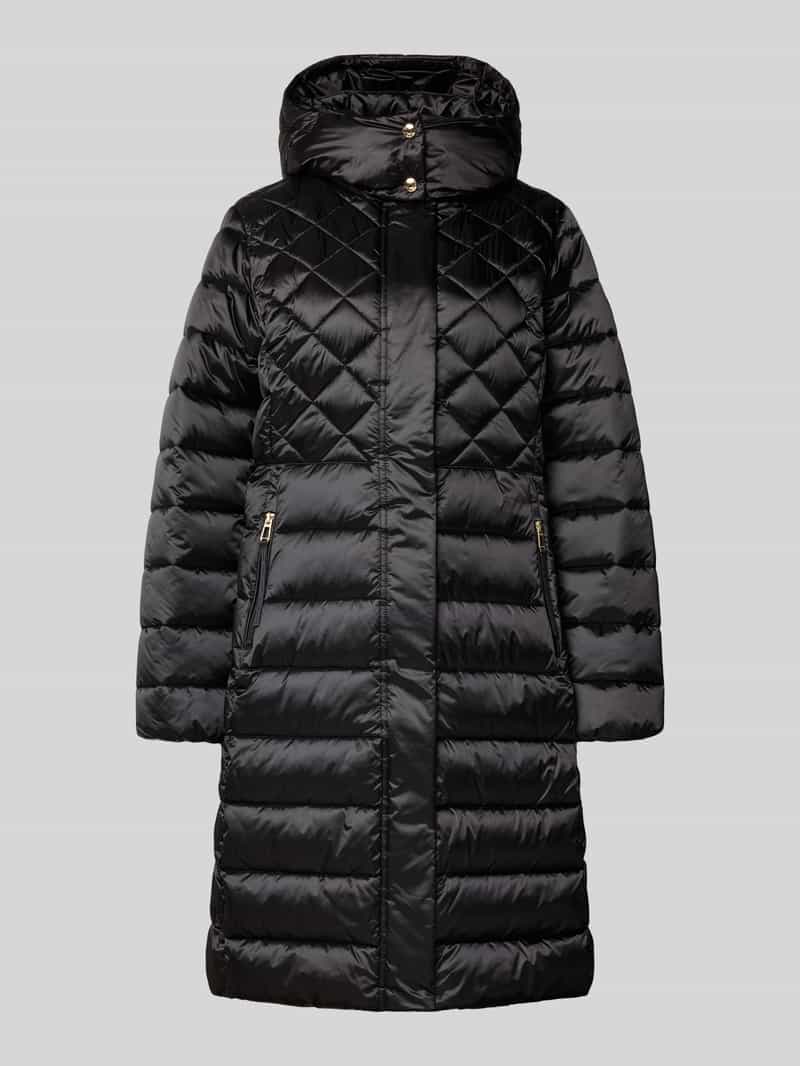 Joop! Gewatteerde lange jas met ritszakken model 'CONSTANZE'