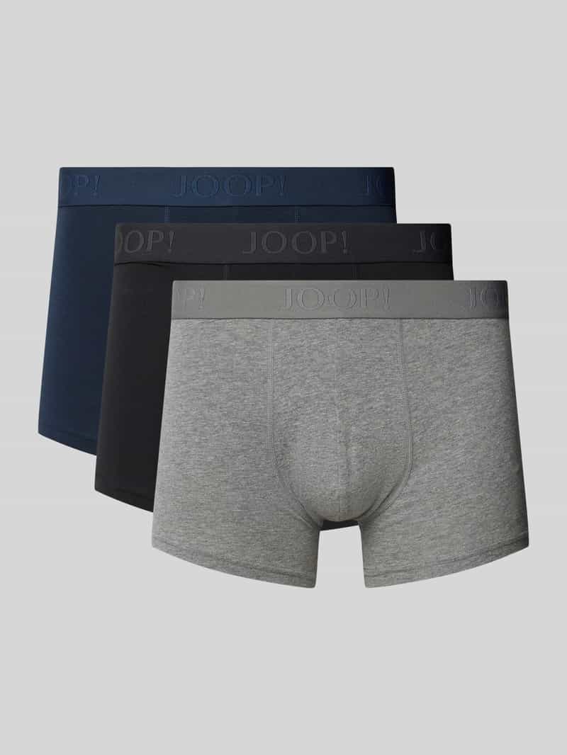 JOOP! Collection Boxershort met elastische band met label in een set van 3 stuks