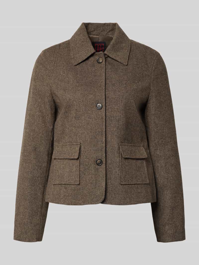 Stefanel Regular fit blazer met opgestikte zakken