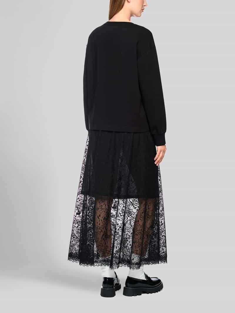 Marc Cain Sweatshirt met catwalk-fotomotief van katoenmix