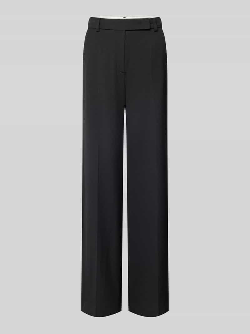 LUISA CERANO Wide leg stoffen broek met riemlussen