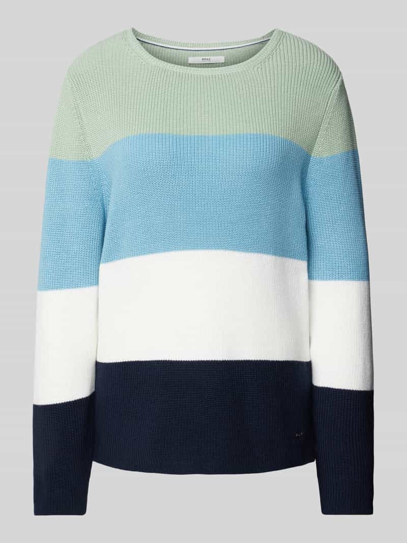 BRAX Gebreide pullover met ronde hals model 'Style.Lesley'