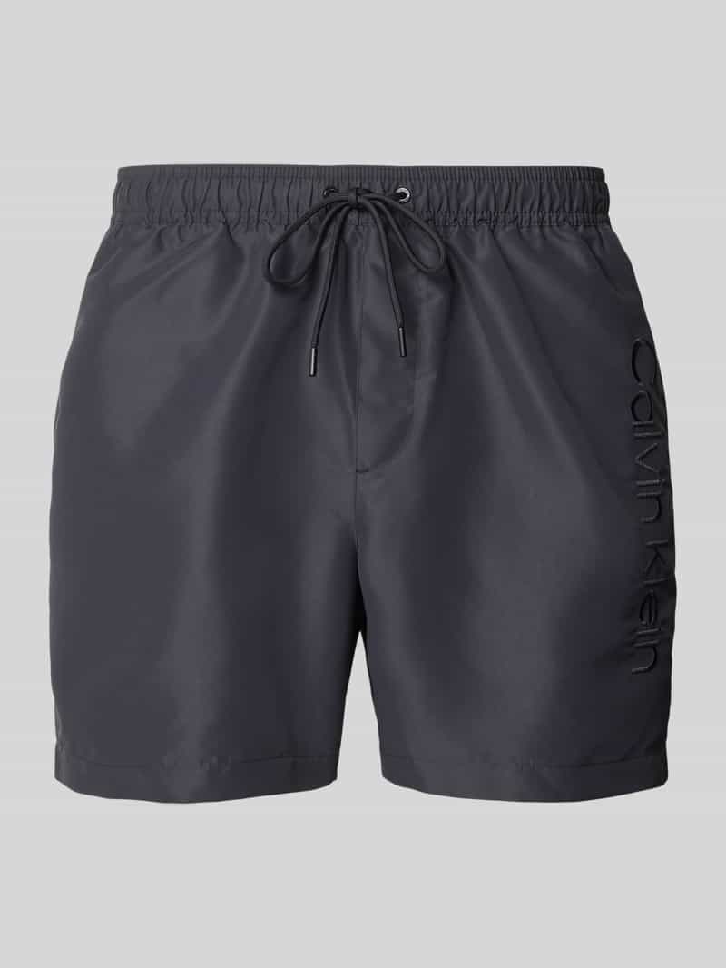 Calvin Klein Underwear Zwembroek met labelstitching