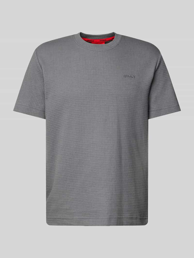 HUGO T-shirt met structuurmotief model 'Austin'