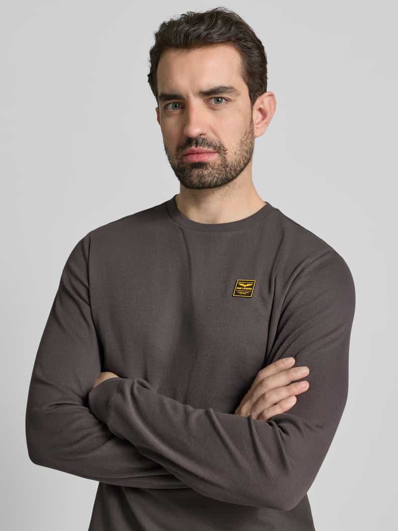 PME Legend Shirt met lange mouwen en labeldetail