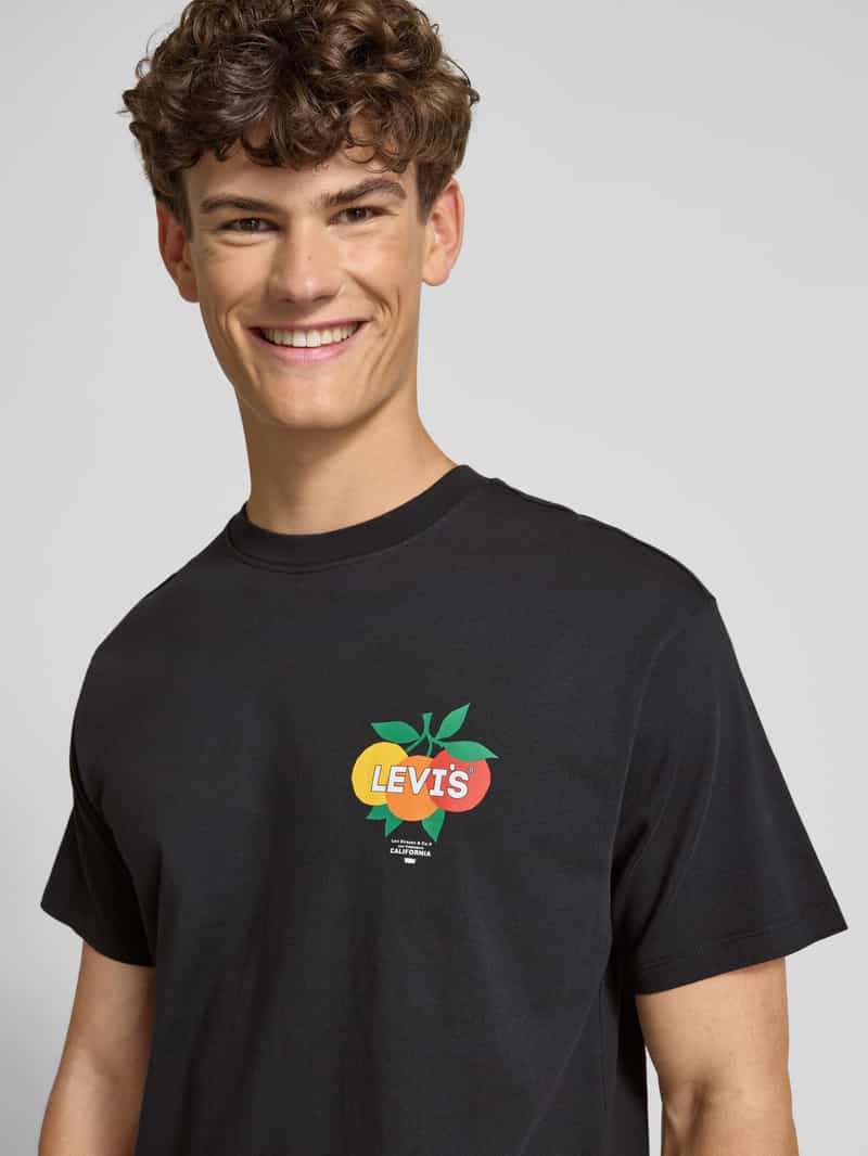 Levi's T-shirt met motief- en labelprint