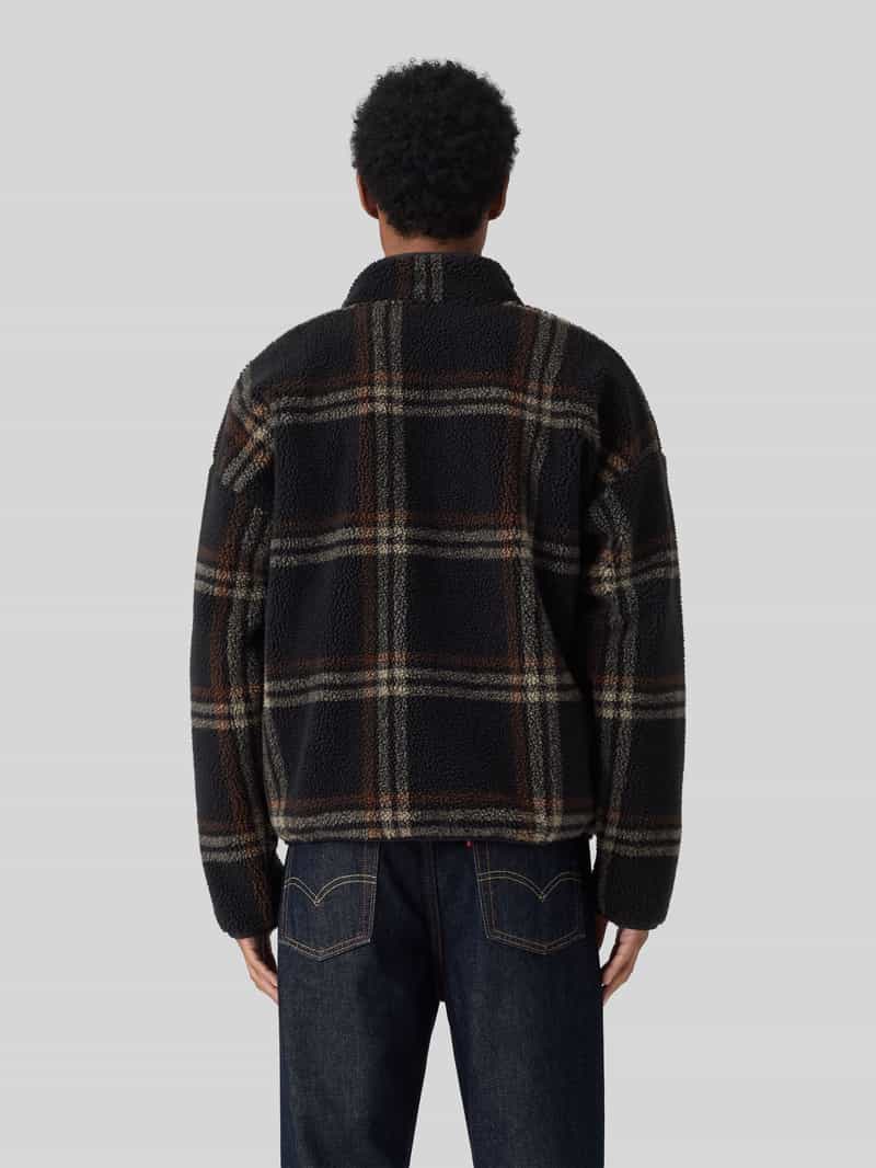 Levi's boxy fit fleecejack met opstaande kraag model 'NOLAN'