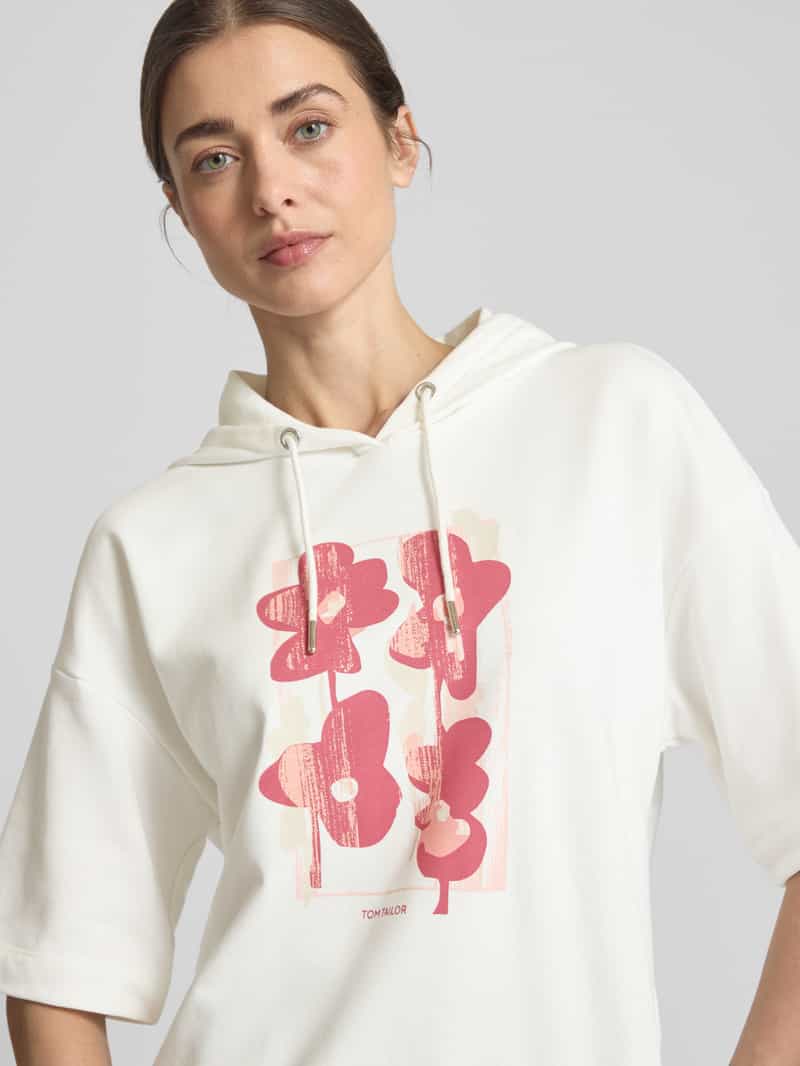 Tom Tailor Relaxed fit hoodie van katoenmix