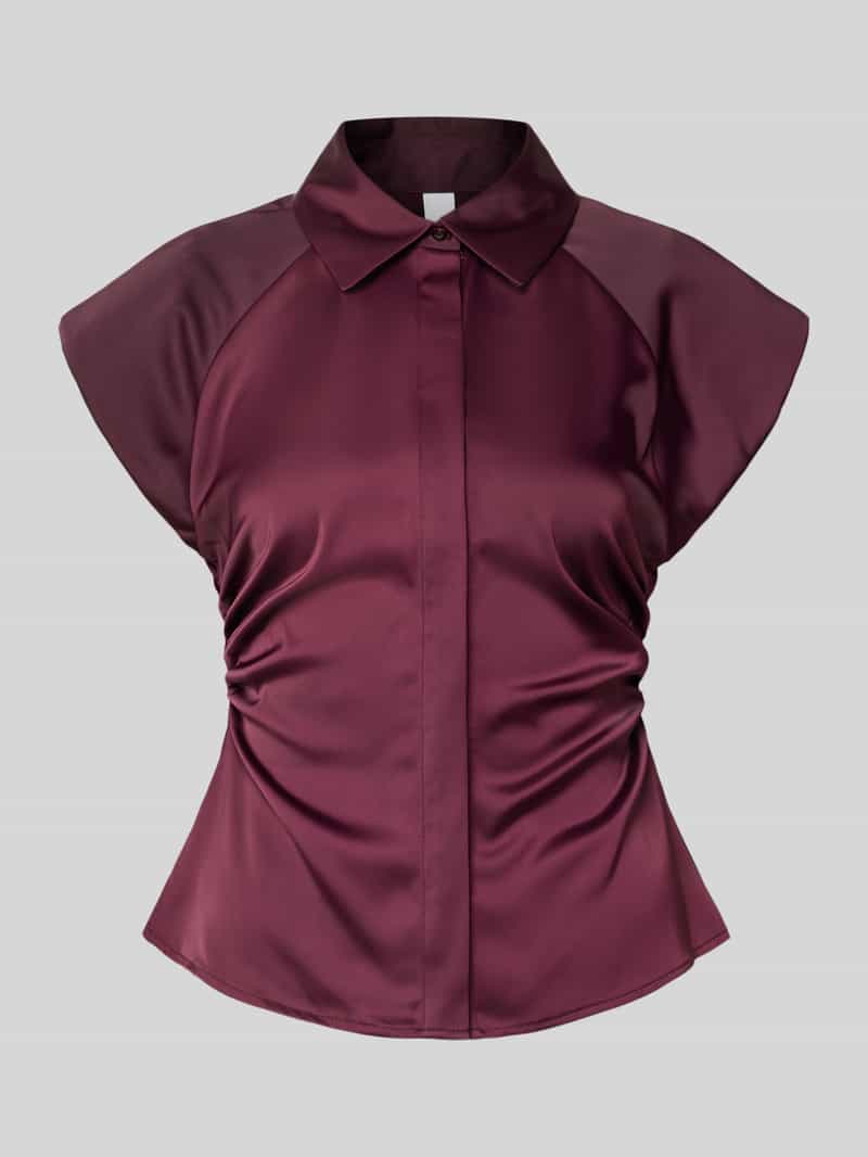 YAS slim fit blouse met verborgen knoopsluiting model 'PELLA'